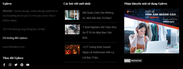 Footer là gì? Chú ý khi thiết kế Footer Web